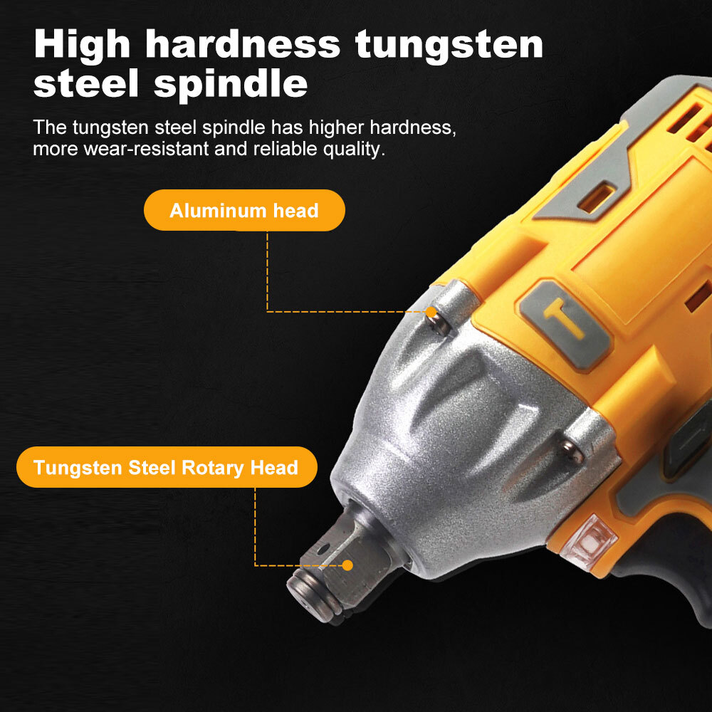 3 IN 1 Cordless Electric Impact Wrench Gun Power Drill Kit 12000RPM w/ 2 Battery