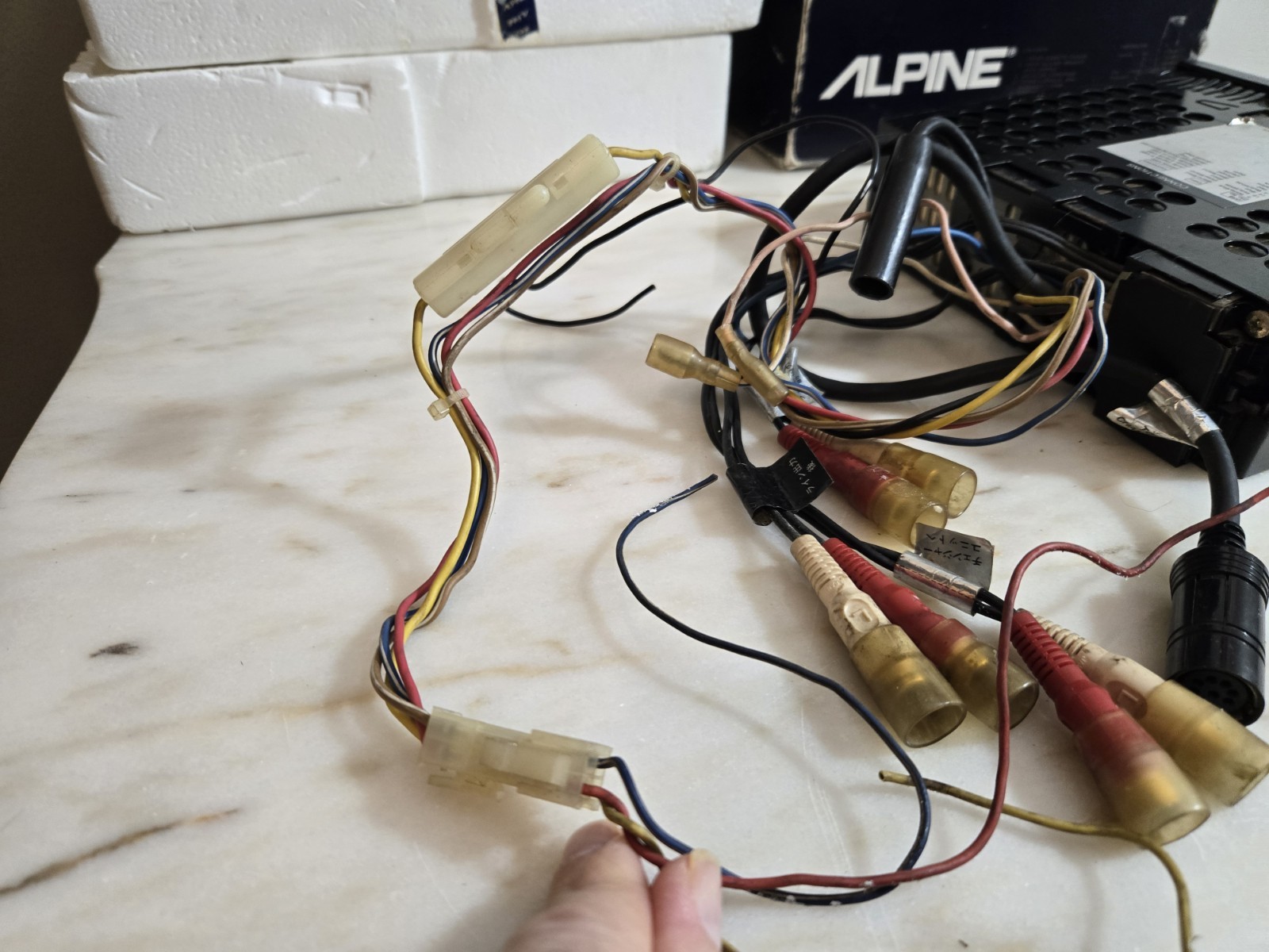 Vintage Rare Alpine 7618 AM FM Cassette Player Tuner Stereo -COMPLETE- UNTESTED