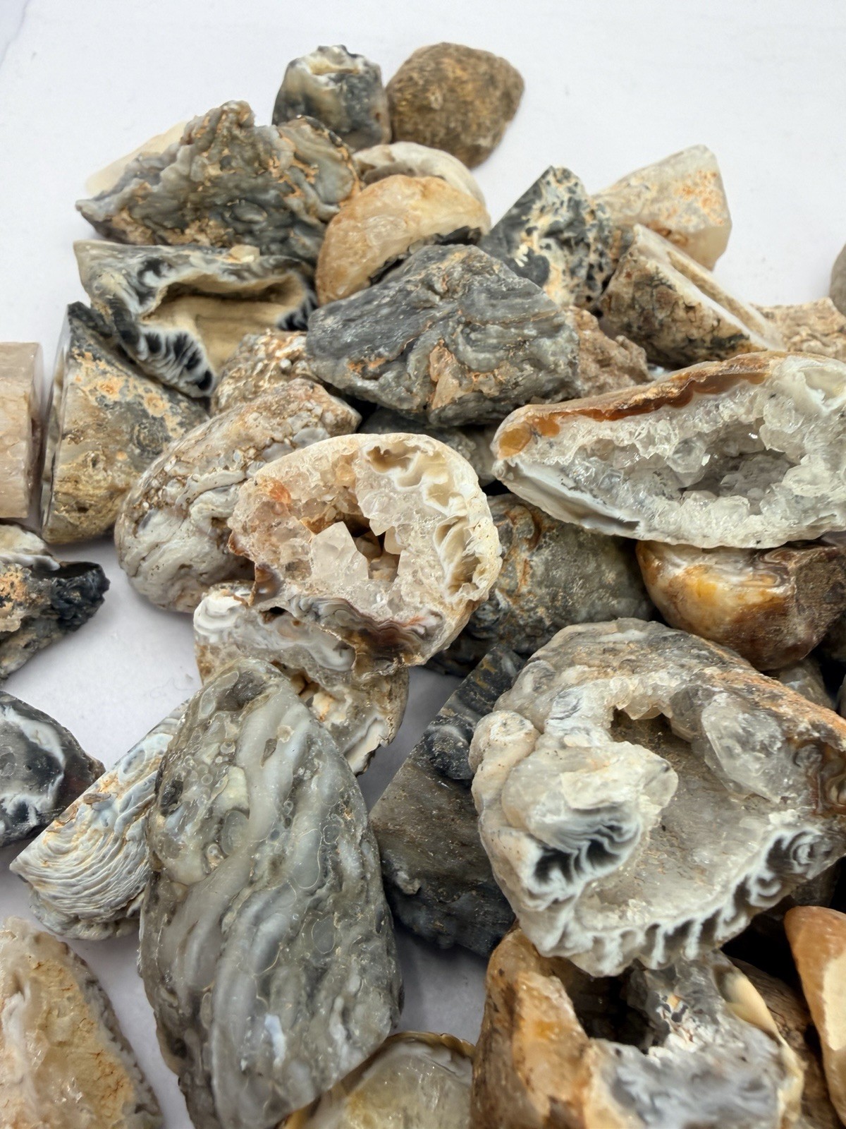 Rare Mini Occo Geodes from Brazil – Half lb Bulk Lot (9-12 Pieces)