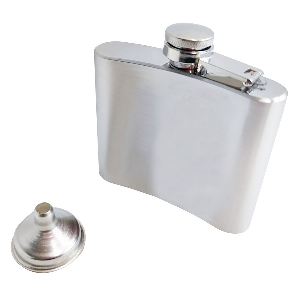 Portable 5oz Alcohol Pocket Whiskey Flask Stainless Steel Hip Flask with Funnel