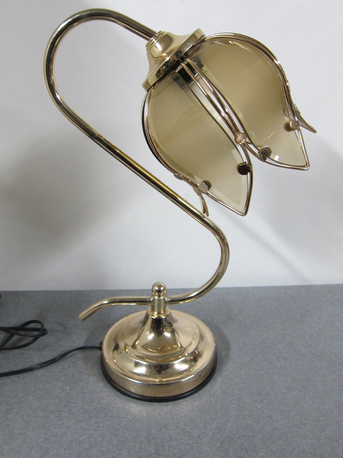 Lotus Tulip Flower Rose Gold Brass 3-Way Touch Lamp