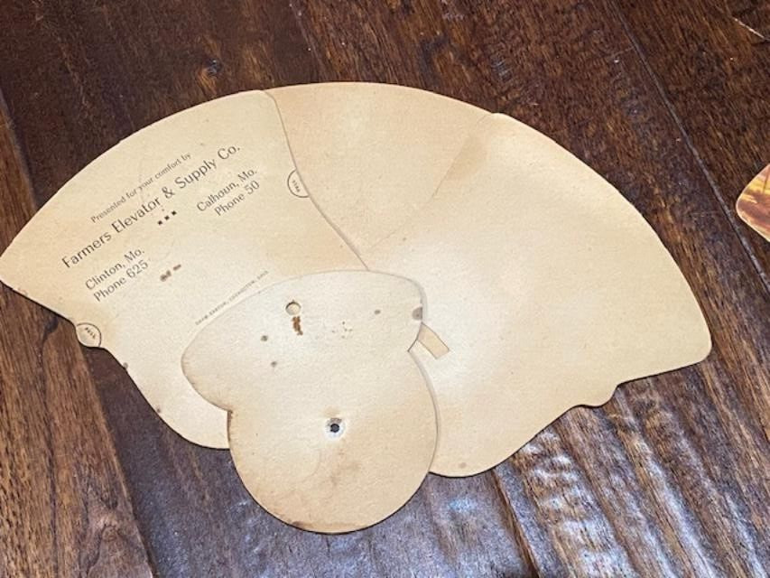 Vtg Church Fan Hand Held 1950s