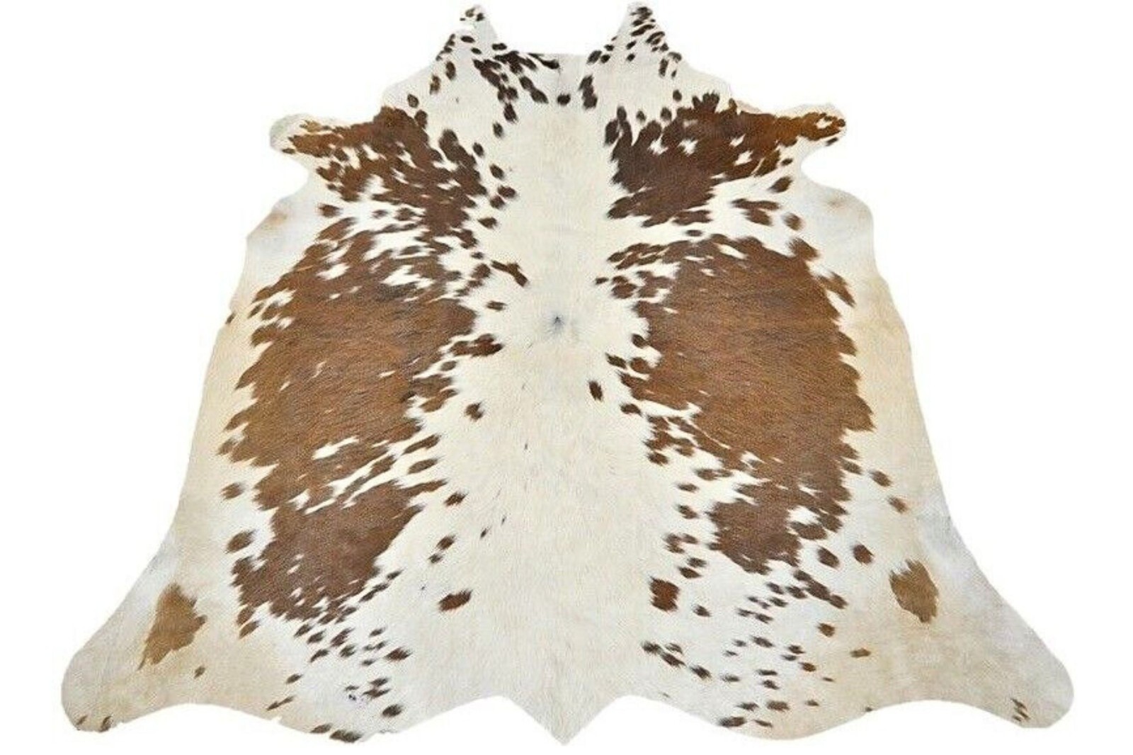 NEW LARGE 100% COWHIDE LEATHER RUGS TRICOLOR COW HIDE SKIN CARPET AREA