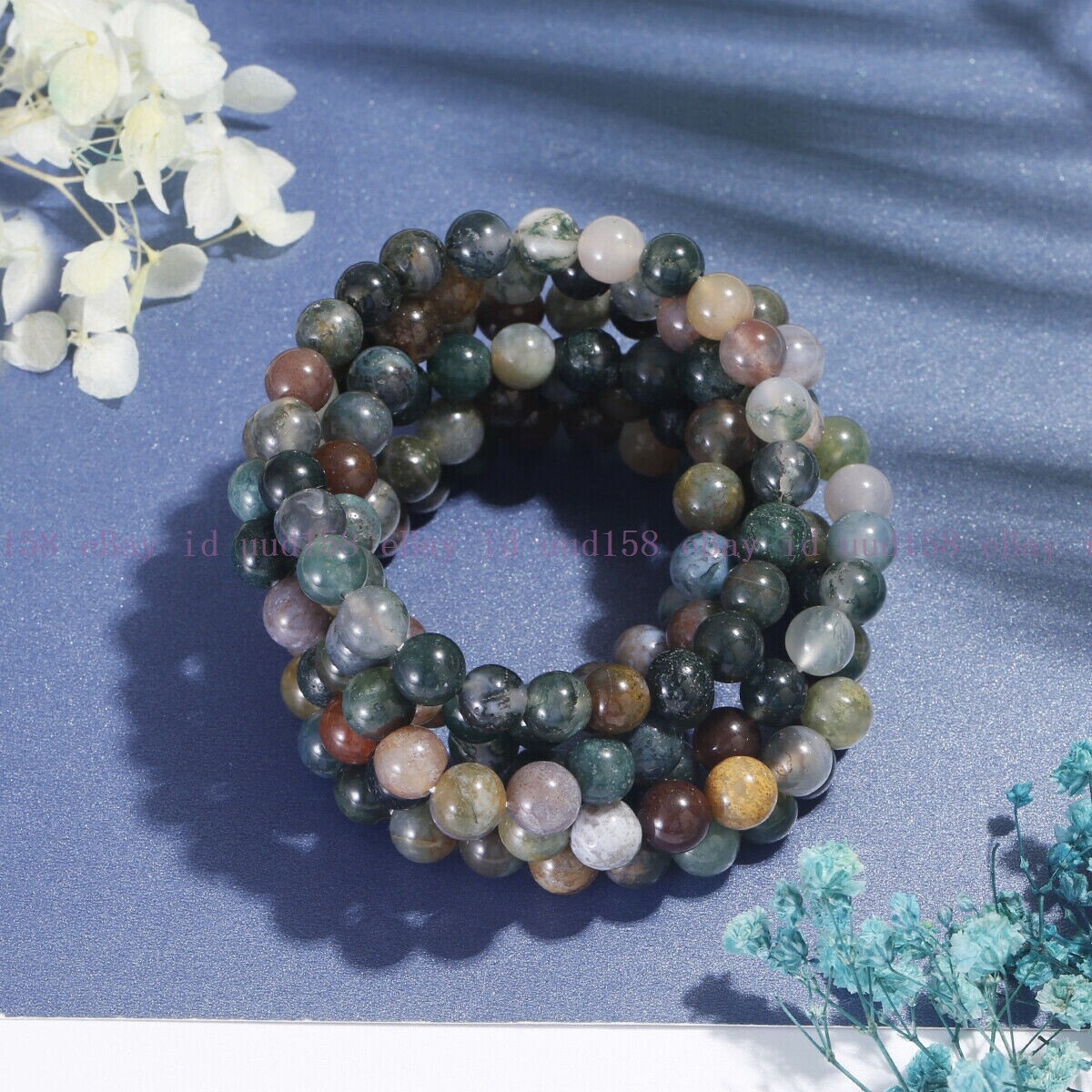 Wholesale Lots 6 Pcs 6/8/10/12mm Natural Gemstone Crystal Stretch Bracelet 7.5”