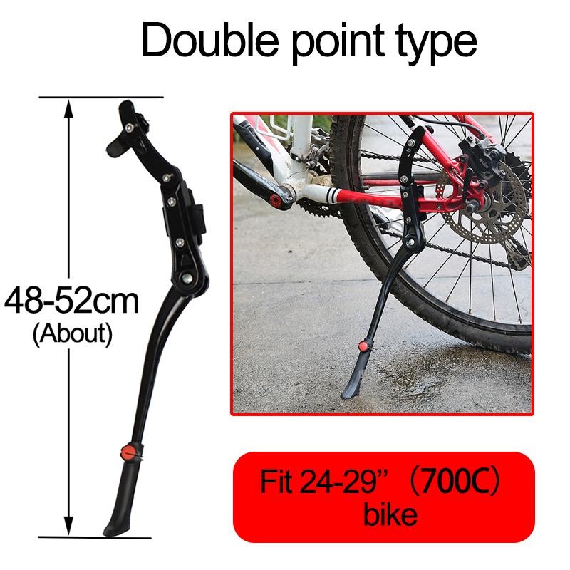Mtb Road Bicycle Kick Stand Aluminum Kickstand 24/26/27.5/29/700c Adjustable Mou