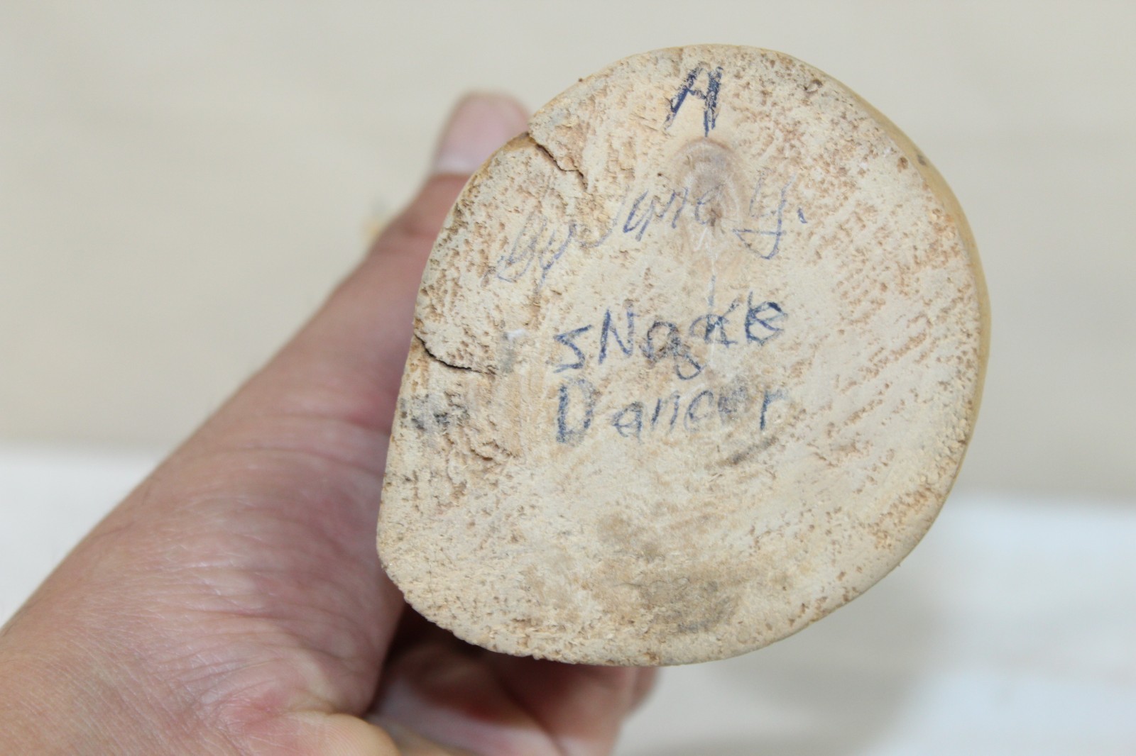 Vintage Hopi Pueblo 7.25" Kachina Doll "Snake Dancer" Signed with Losses