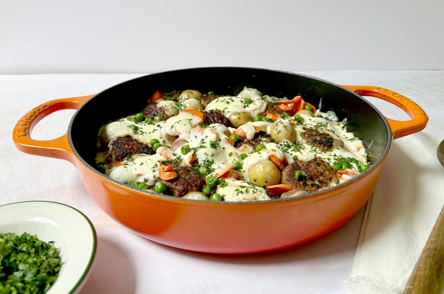 Le Creuset Signature Cast Iron Everyday Pan, 11", Cerise