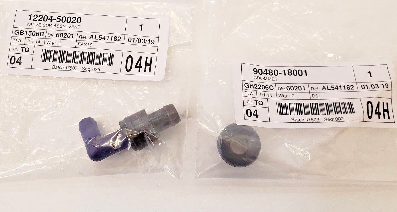 LEXUS OEM FACTORY PCV VALVE AND GROMMET ( 2001-2003 LS430 )