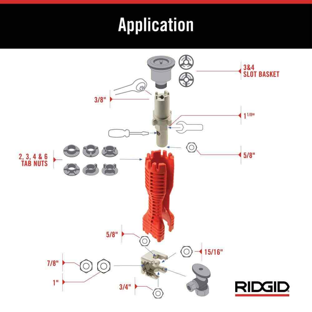 RIDGID EZ Change Plumbing Wrench Faucet Installation and Removal Tool