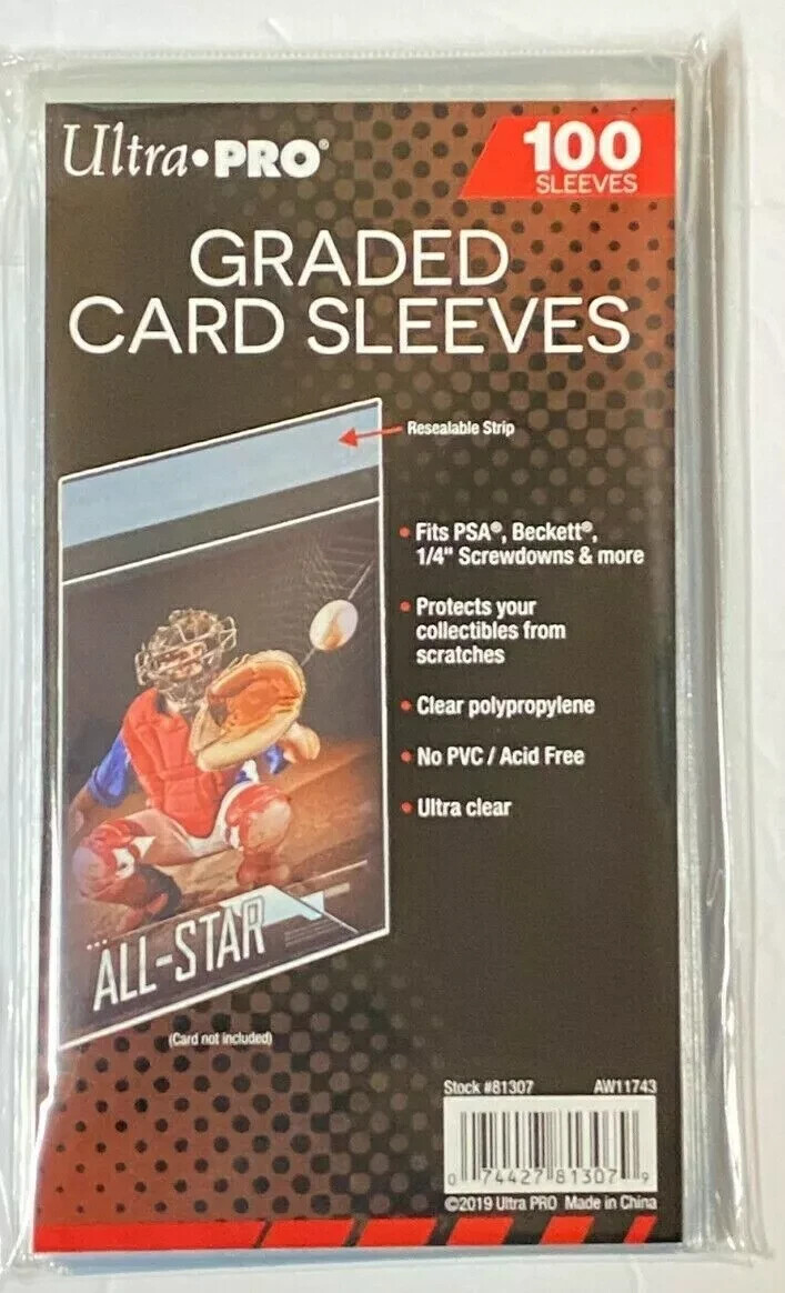 Ultra PRO Graded Card Sleeves 100 200 300 400 500 1000 2500 5000 10000 YOU PICK