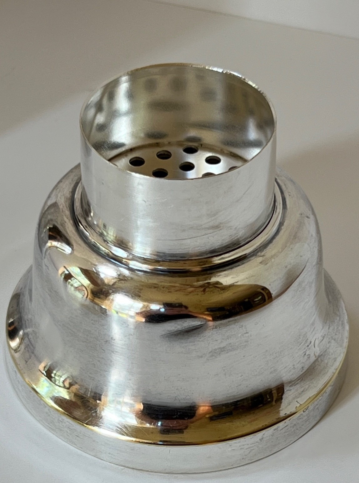 CHAS J HAUCK & SONS SILVER COCKTAIL COMBINATION SHAKER Martini BARWARE 1884