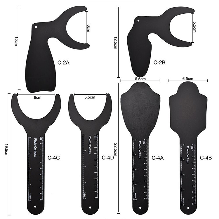 Dental Oral Photo Contrast Background Board Black Photographic Contraster 6 PCS