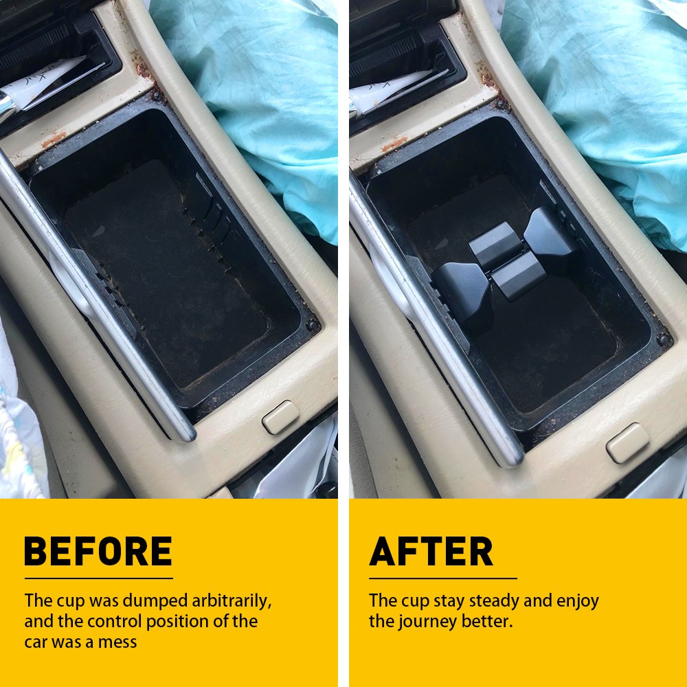 For 2002-2007 Toyota Highlander Center Console Cup Holder Insert Divider Durable