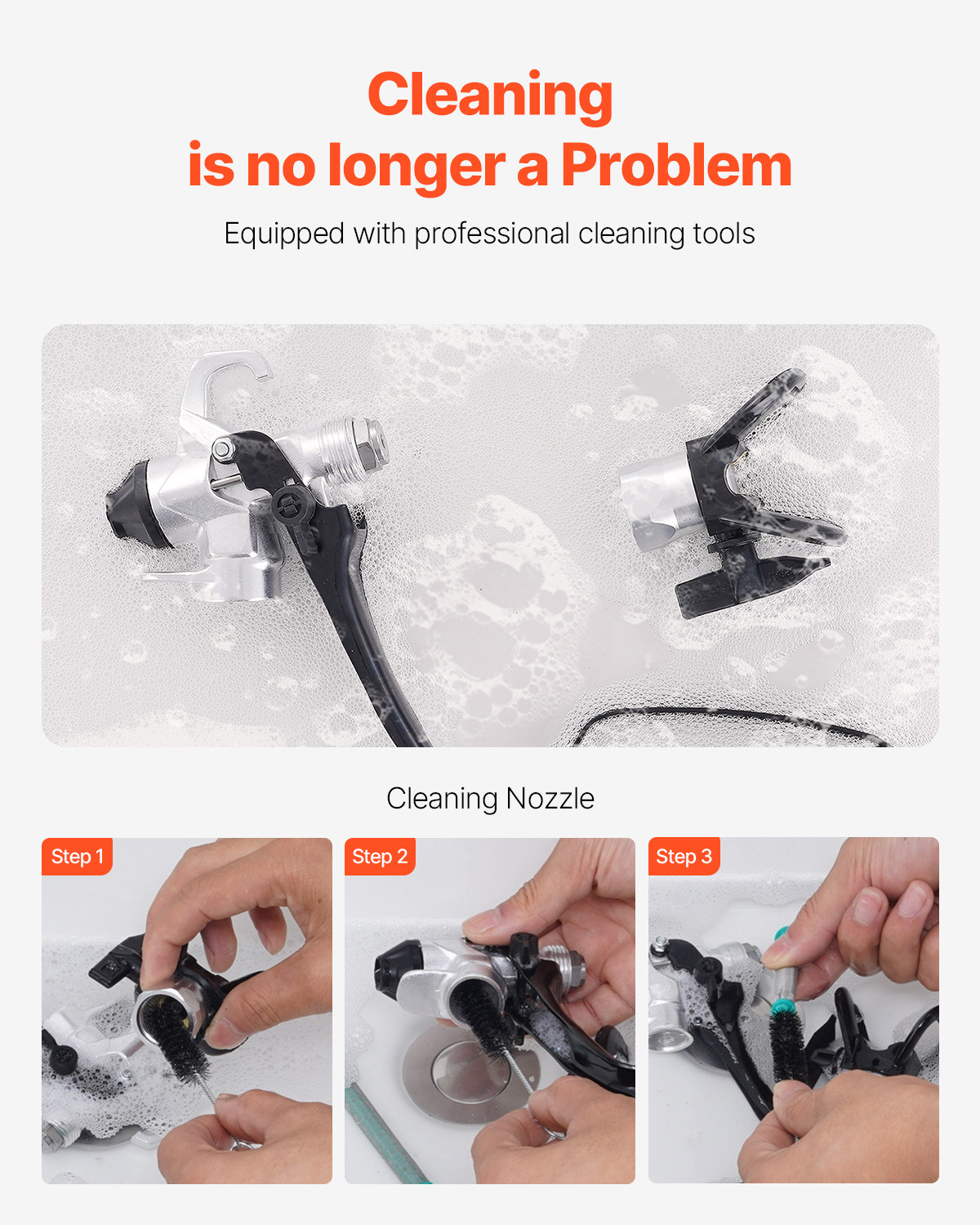 VEVOR Stand Airless Paint Sprayer Electric Paint Sprayer Machine 650W 3000PSI