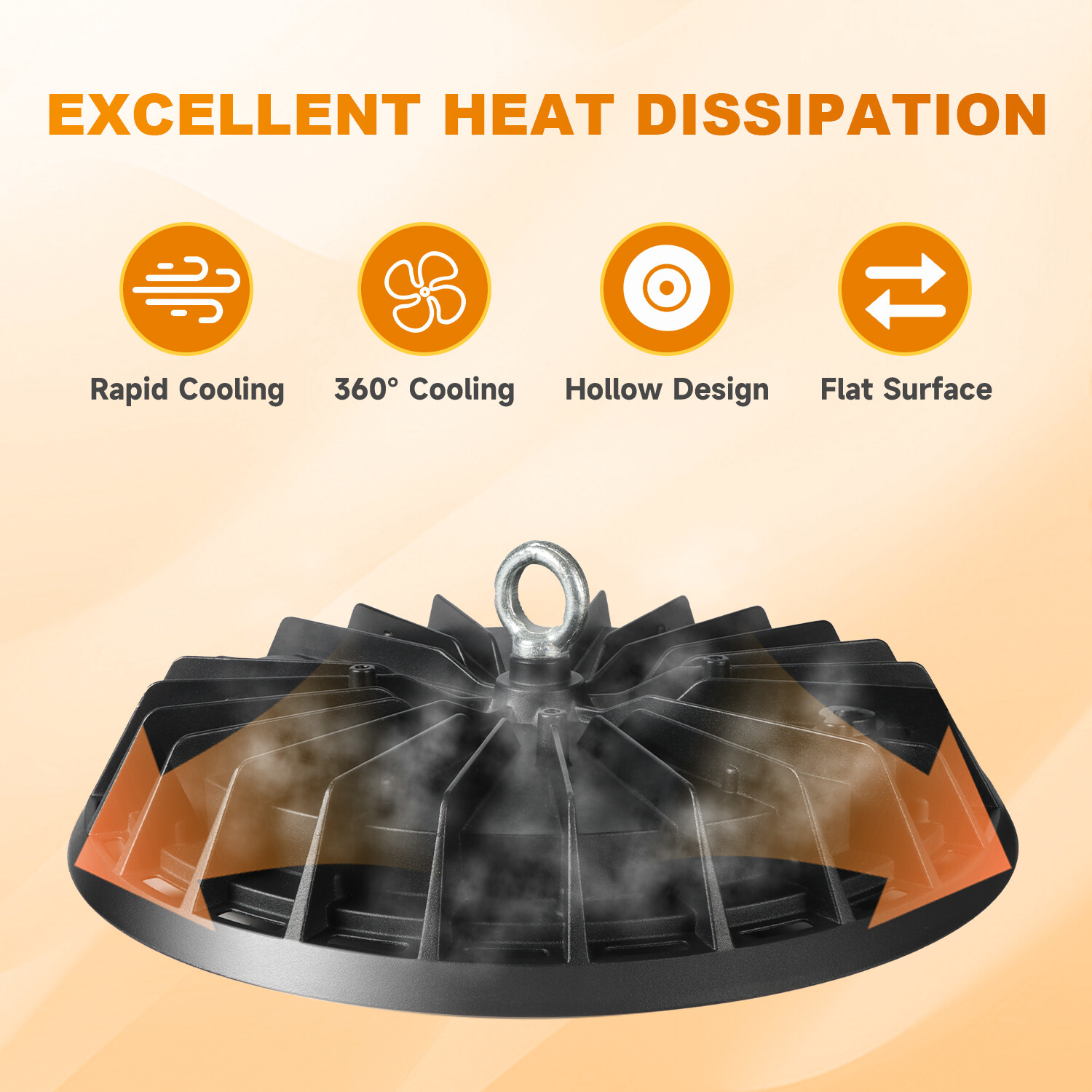 8 Pack 200W UFO Led High Bay Light Commercial Industrial Warehouse Shop Lights