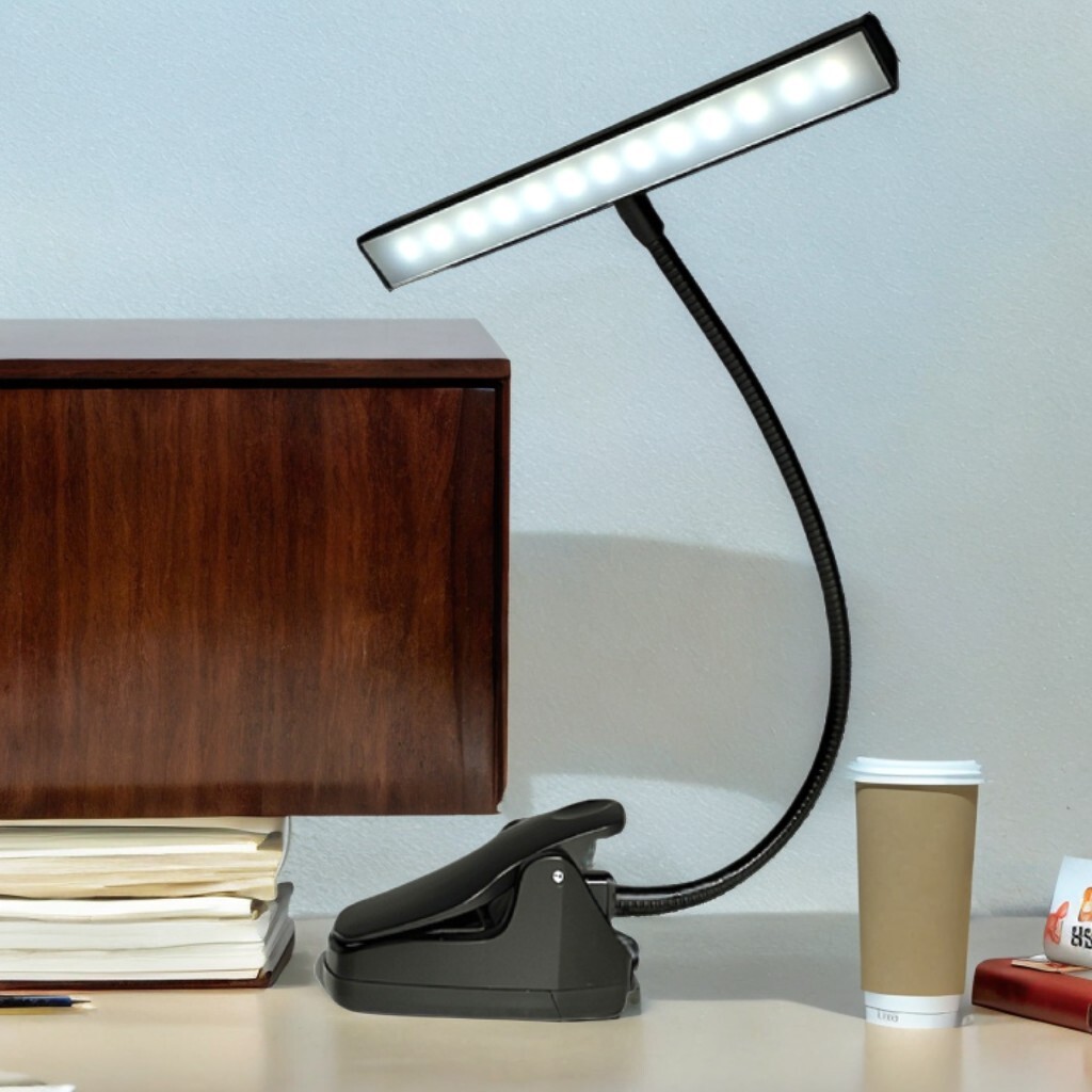 Rechargeable 26 LED Music Stand Light Clip-On Orchestra Light Book Lamp Musician