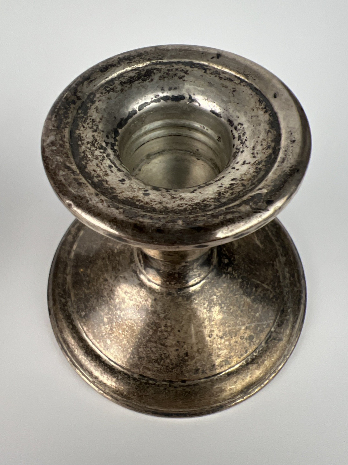 Vintage Pair La Pierre Sterling Silver Candle Holders Weighted & Reinforced ~ #8