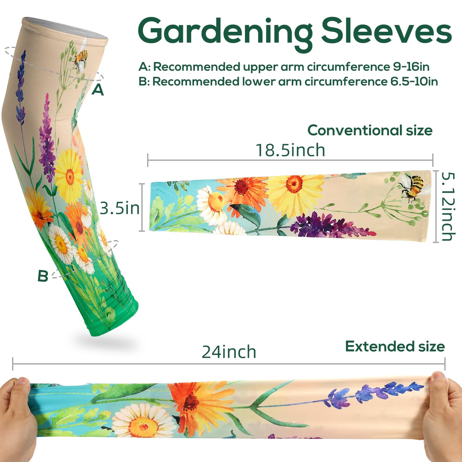 Farmers Defense Gardening Sleeves for Women 4 Pairs Sun Protection for Women
