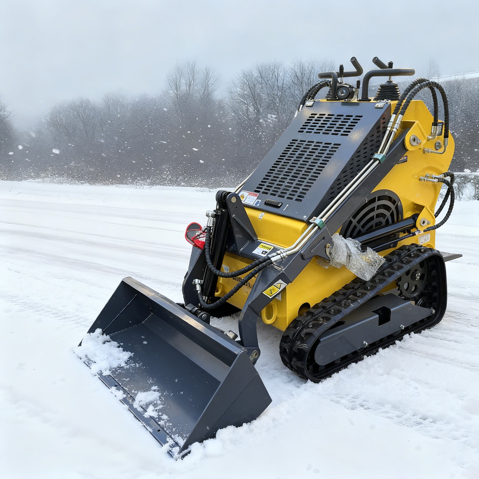 Upgraded 2025 Brand New 25HP Mini Skid Steer Track Loader Twin Cylinder US Stock