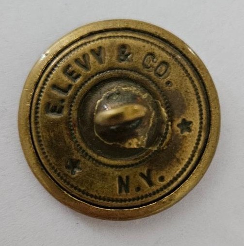 15 Vintage Bayonne City Police Brass Buttons