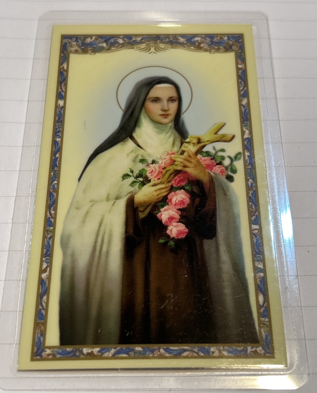 Holy Card “Prayer to Saint Therese” Prayer Card
