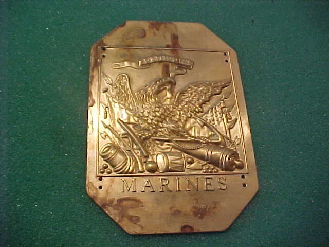 MODEL 1812 US MARINES U.S.M.C. SHAKO HAT PLATE EMBLEM REPRODUCTION