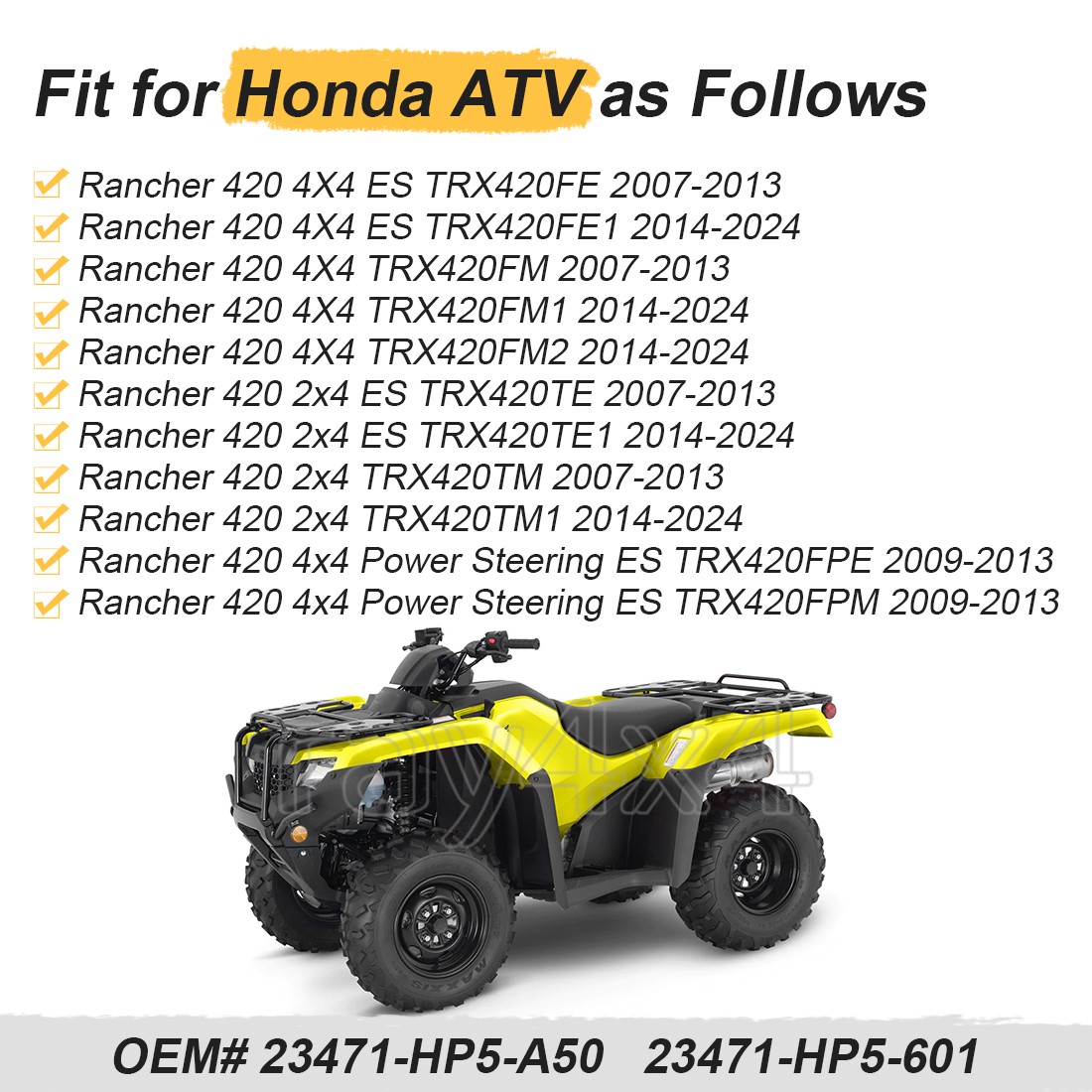 Countershaft Fourth Gear 33T For Honda Rancher 420 Trx420 23471-HP5-A50