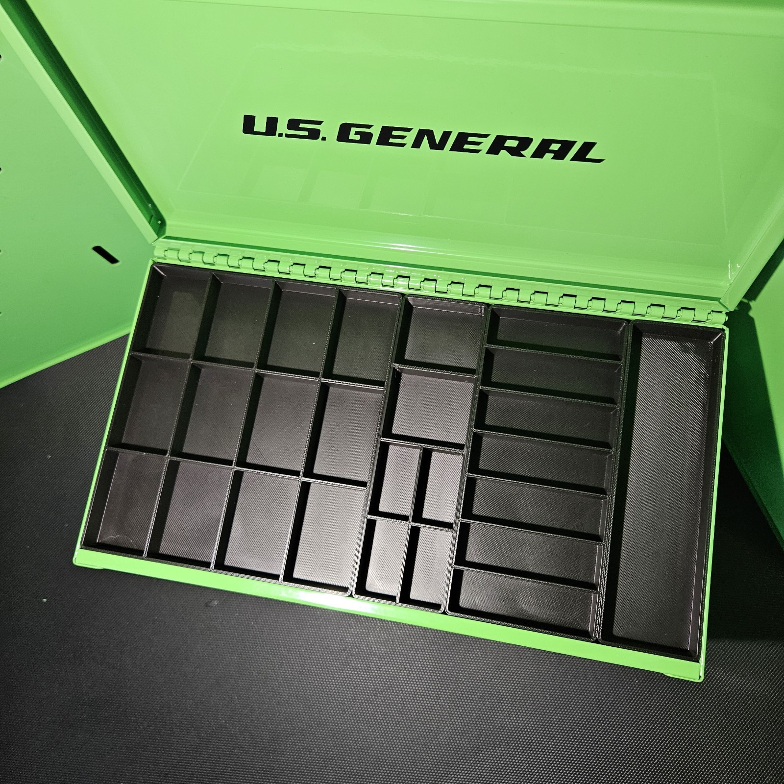US General Mini Tool Box Top Trays Tool Organizer