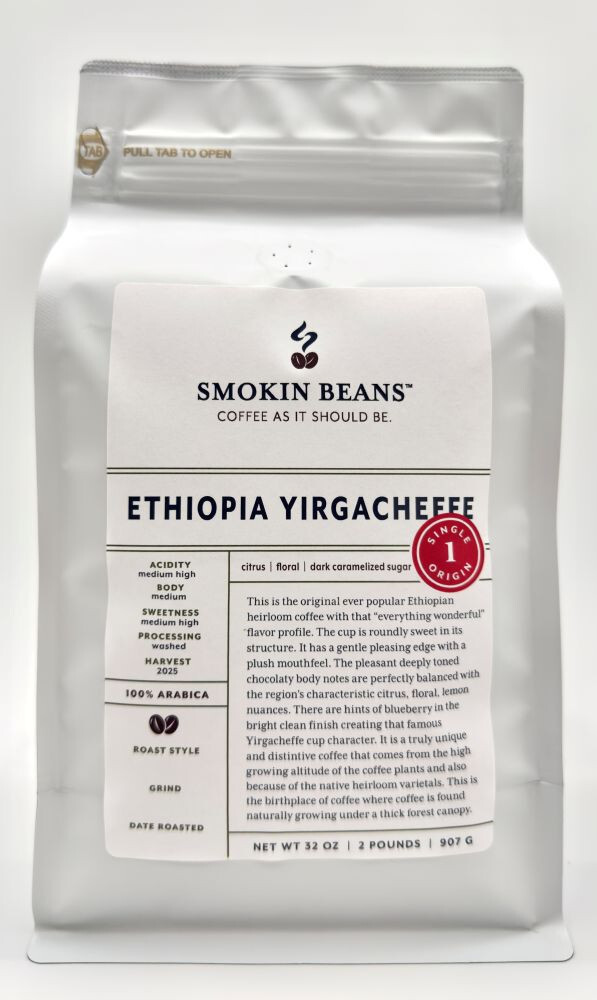 1-10lb Ethiopia Yirgacheffe * Specialty Coffee * Order Today Roasted Today