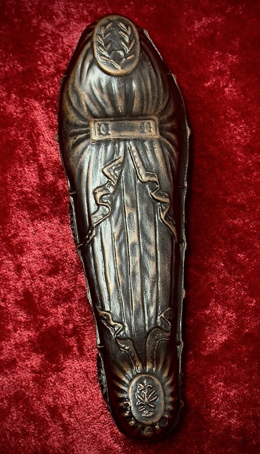 Crane and Breed Fisk Coffin Paperweight - Iron - Funeral Service - Mortuary