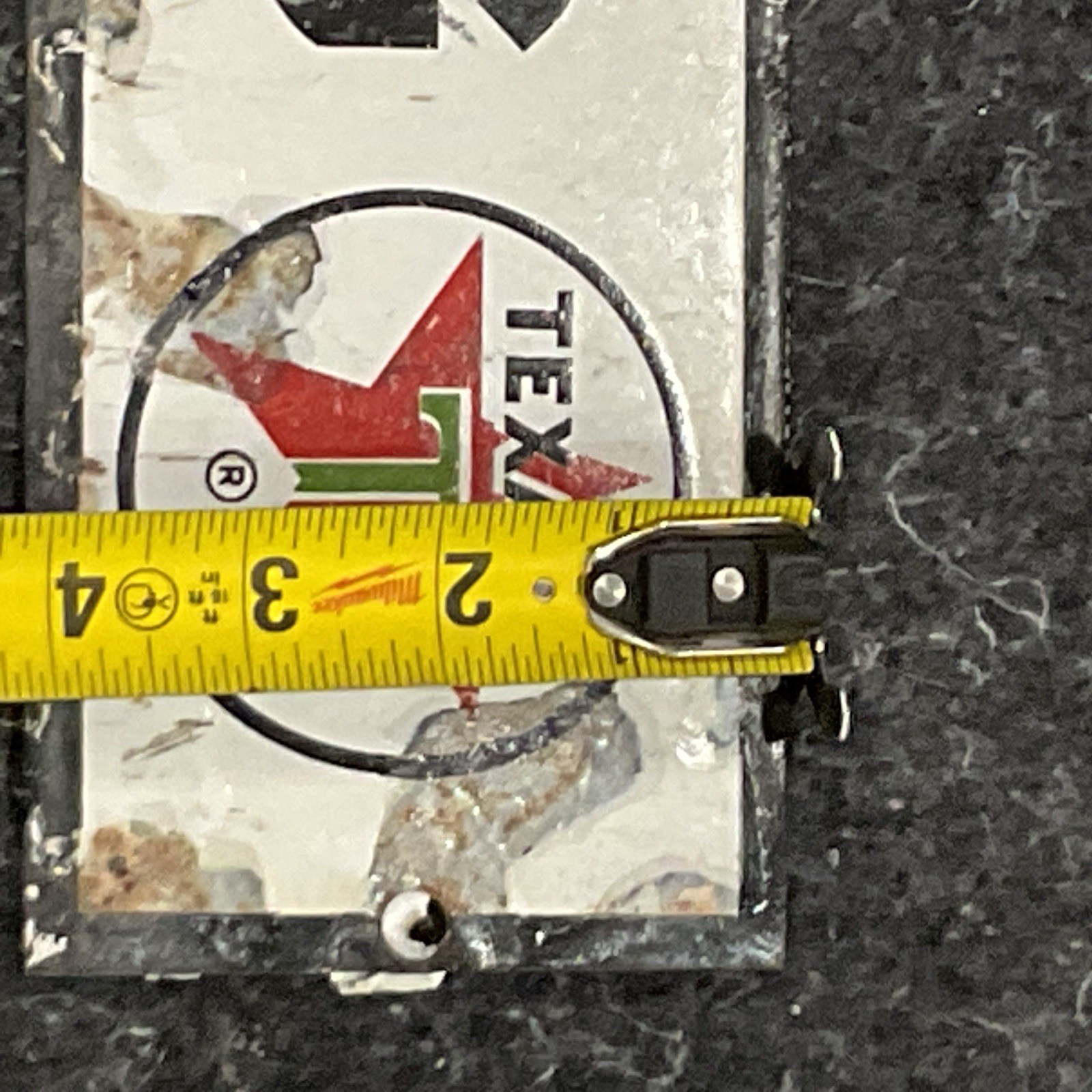 Texaco NO SMOKING Porcelain Gas Station Sign, original, vintage 23"×4"