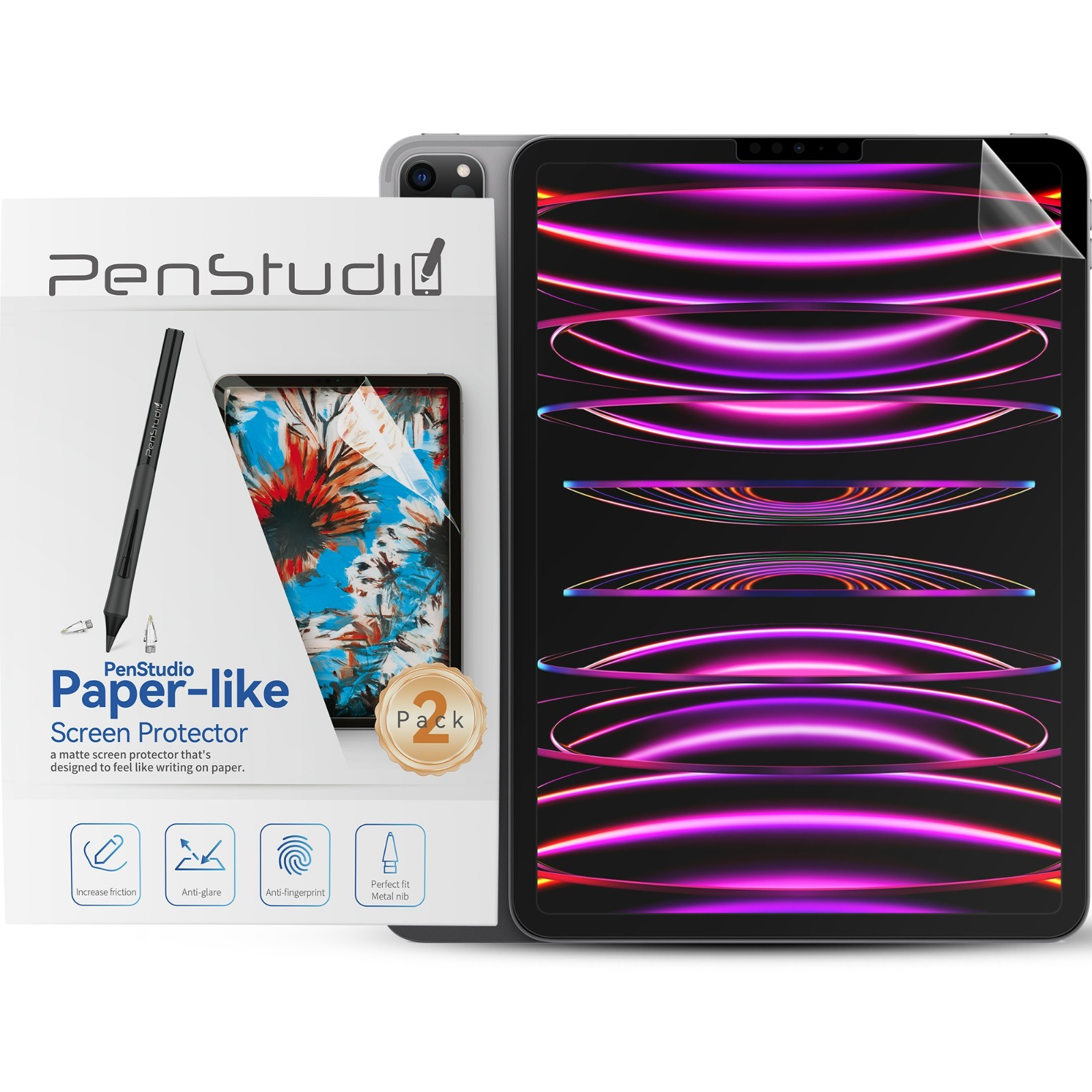 Penstudio Paper-Feel Screen Protector for iPad Air 4/5 & iPad Pro 11” 1/2/3/4