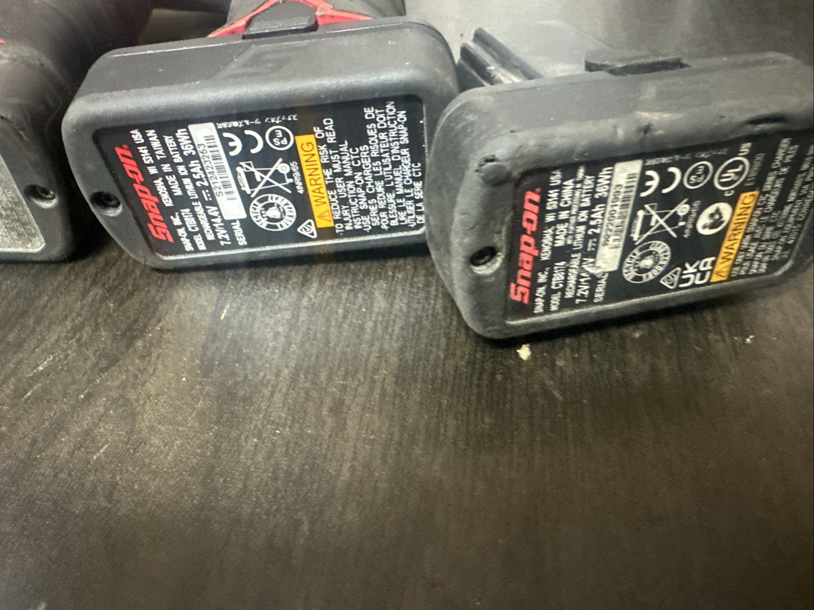 Snap-On 14.4V Ratchet Polisher Sander Brushless Cordless And 3 Batteries 2.5 Ah