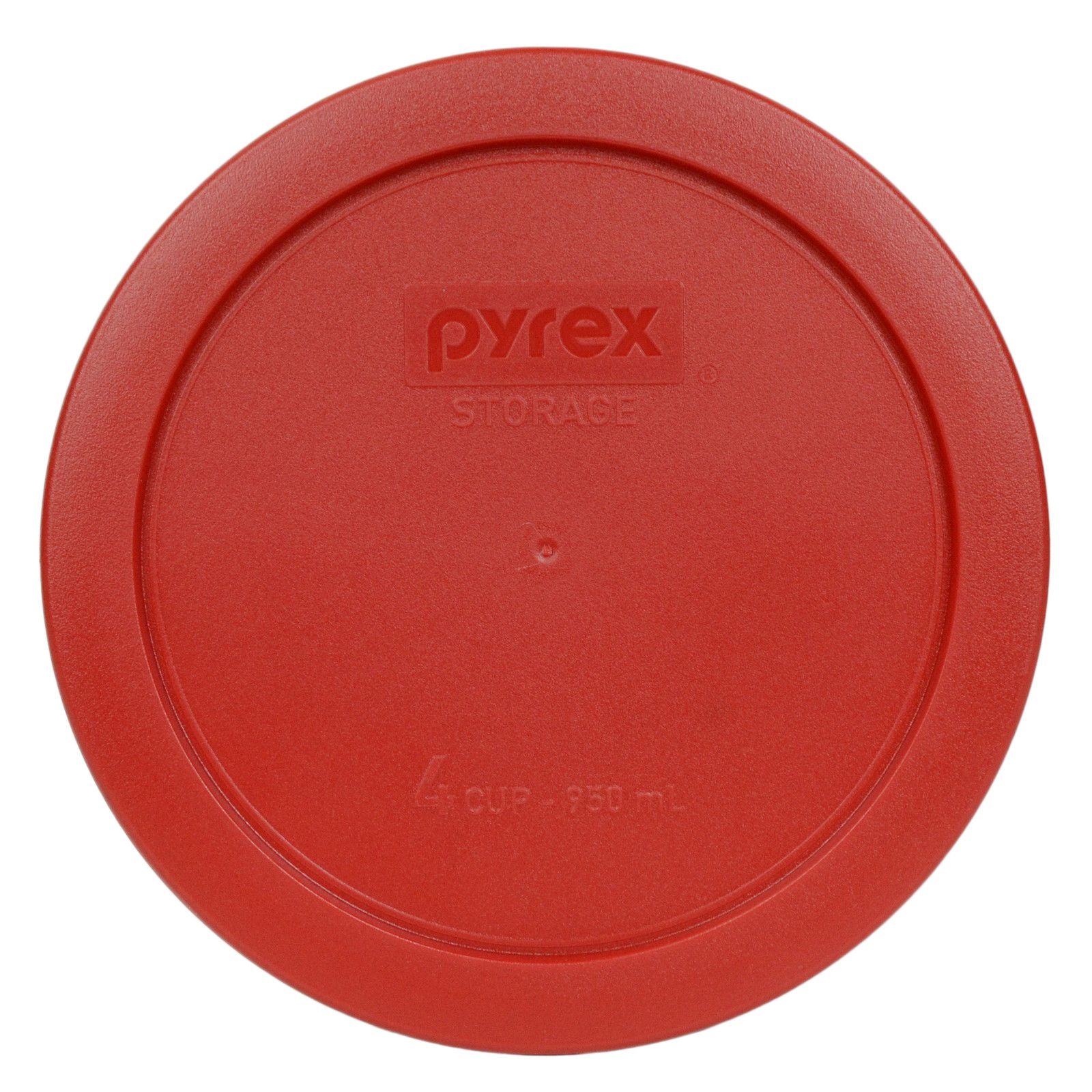 Pyrex 7201-PC 4 Cup Dark Red Round Plastic Lid 4PK New for Glass Bowl