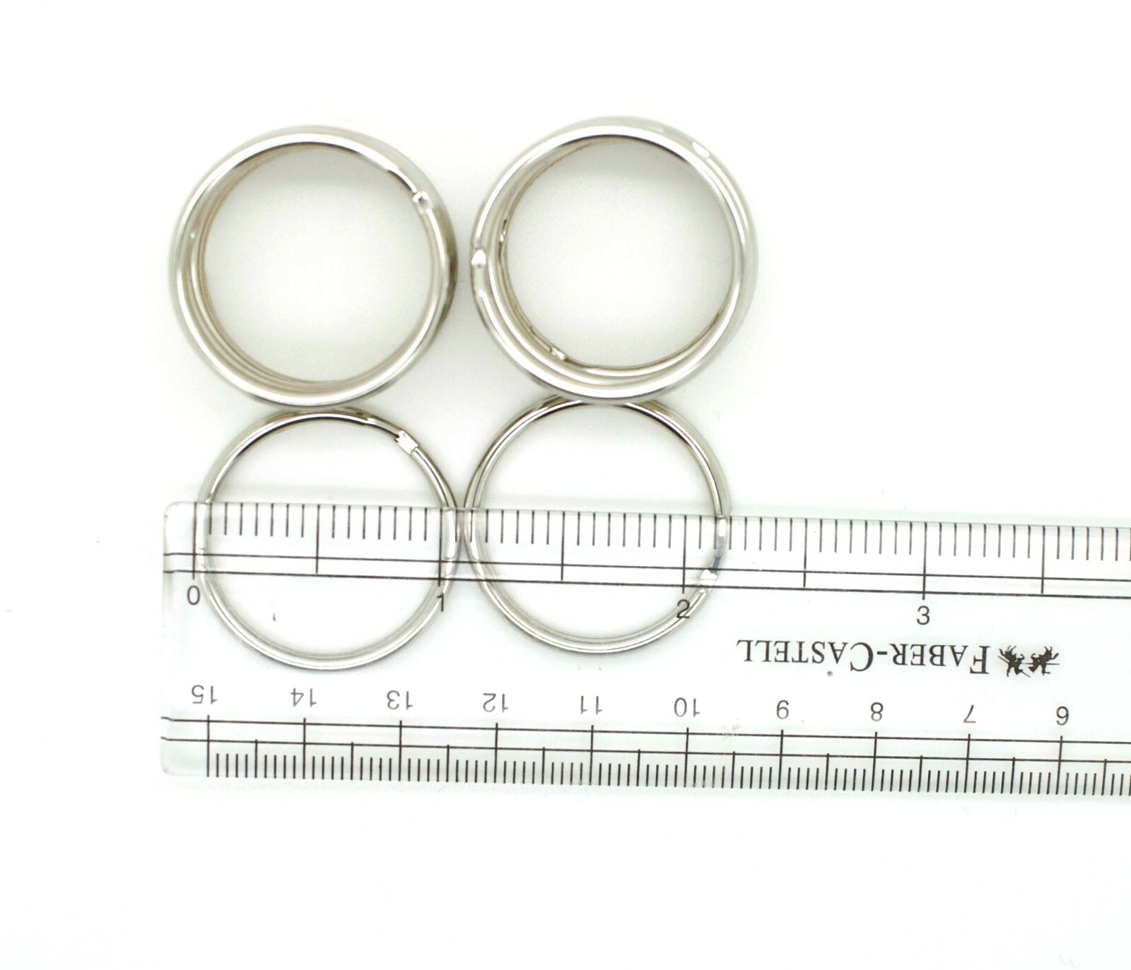 WHOLESALE LOT 1000 KEY RINGS SPLIT RINGS KEYCHAIN 28mm 1-1/8" D FREE SHIPPING