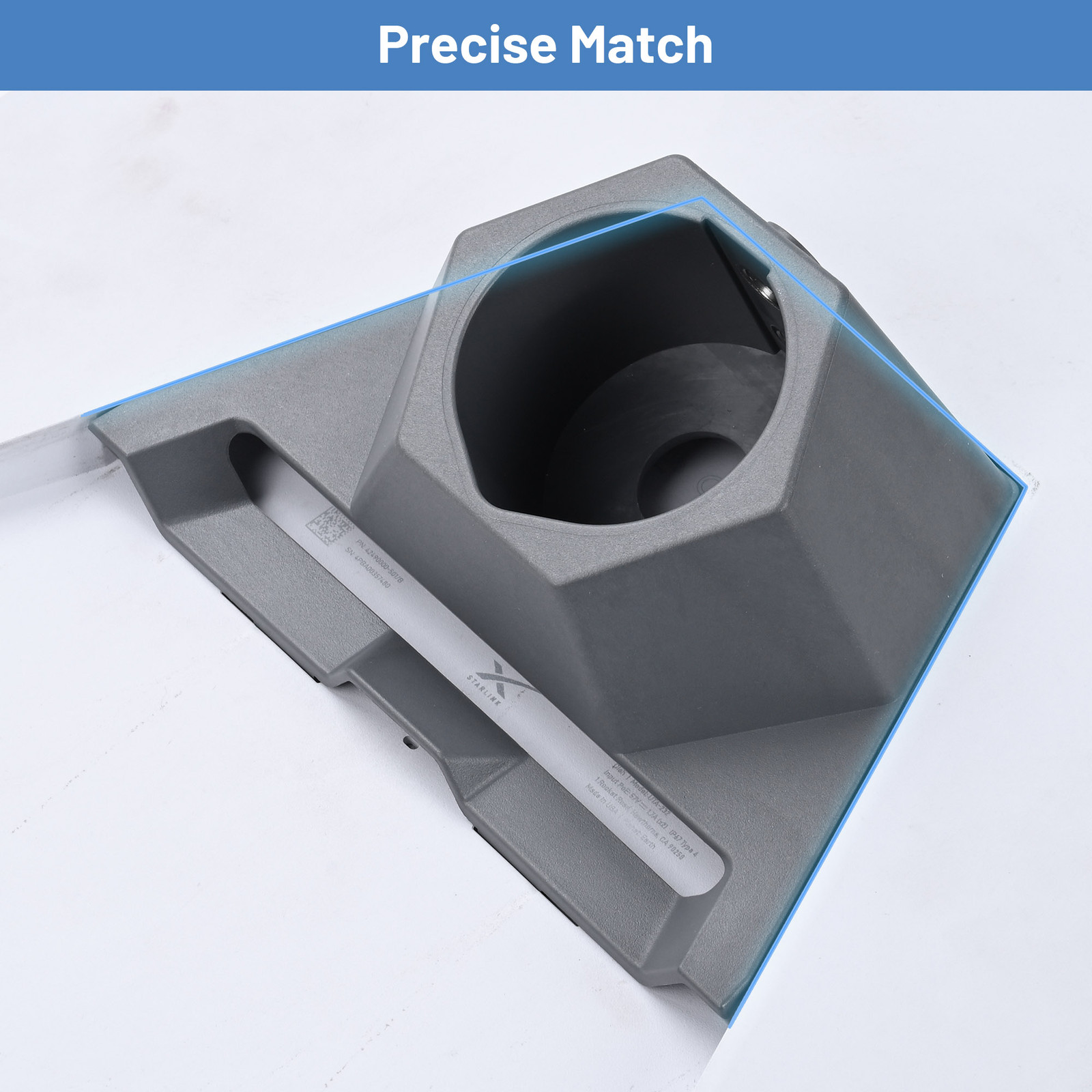 Yescom Starlink Gen3 Pipe Adapter for Pole Mounting Kit for Standard Dish V3