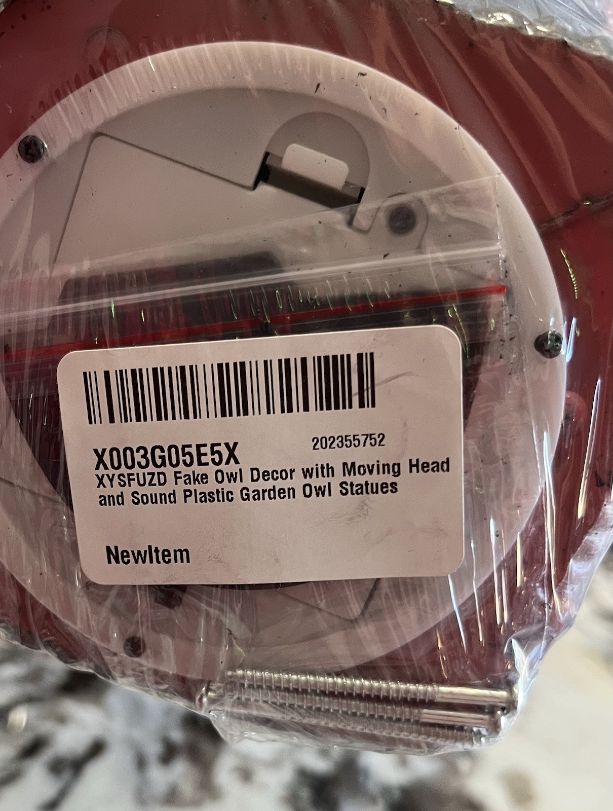 Fake Owl With Moving Head And Sounds