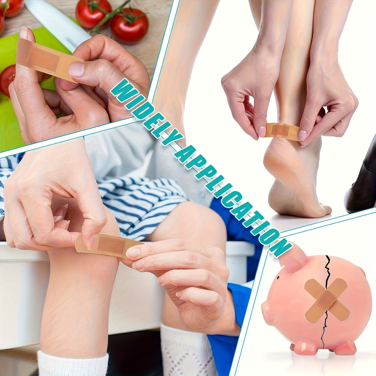 160 PCS Assorted Adhesive Bandages Variety Pack Seal First Aid All Sizes Bands