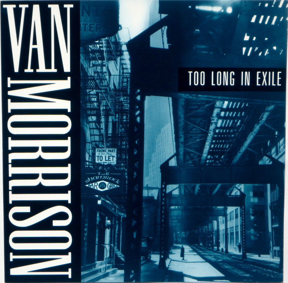 VAN MORRISON "Too Long In Exile" New Original 1993 US Promo only 12" Poster Flat