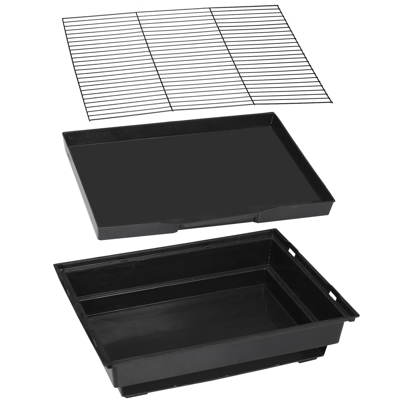 59'' Bird Cage with Rolling Stand Cockatiel Parakeet Finch Parrot Birdcage Black