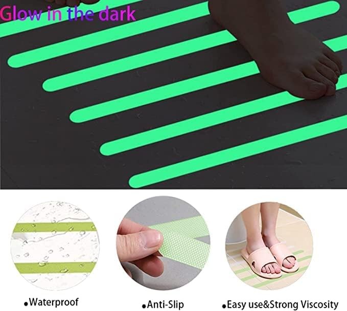 Bathtub Non Slip Stickers Luminous Shower Mats for Showers Anti Slip Bath Tub St