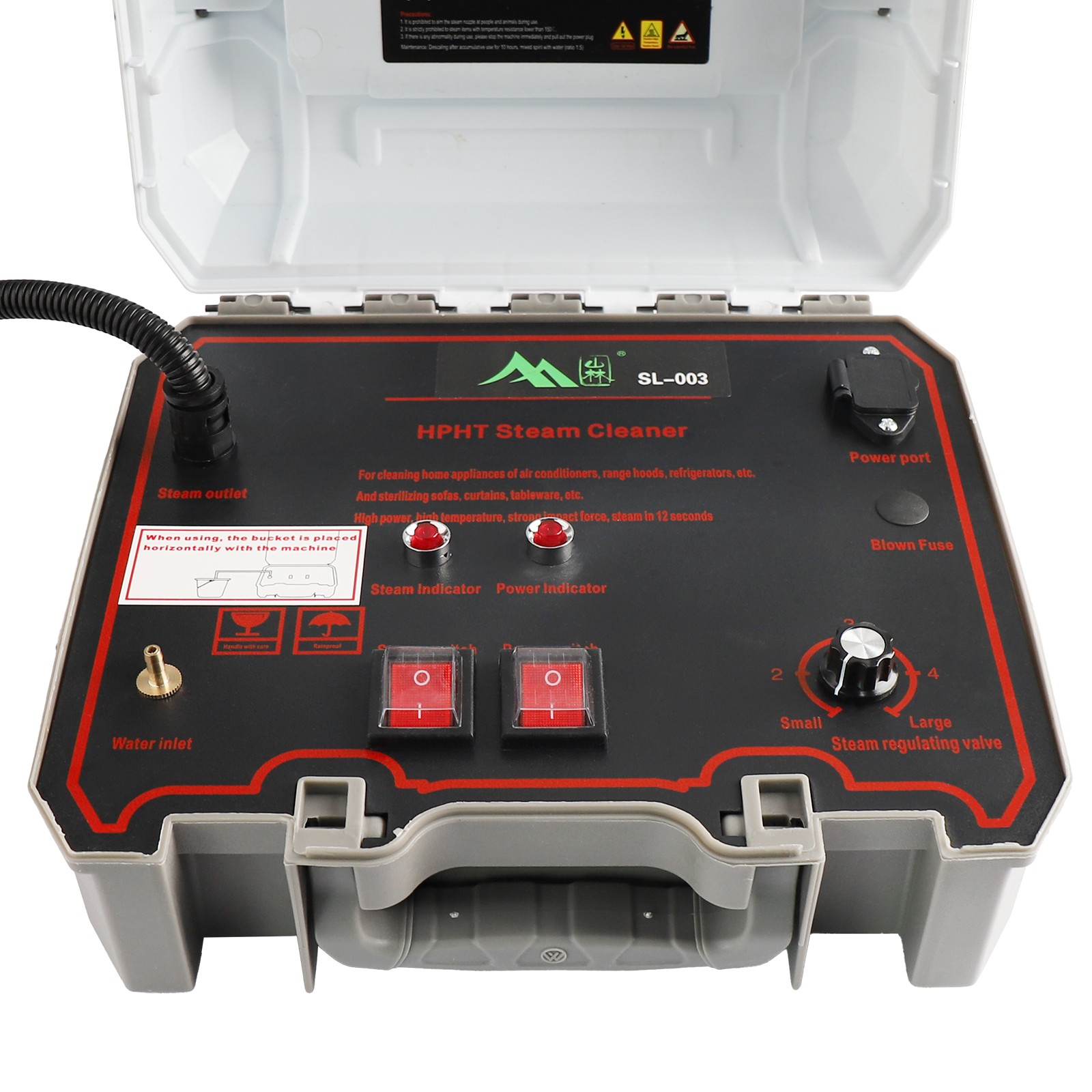 3500W Handheld Car Detailing Cleaning Machine High Temp Steam Cleaner Household