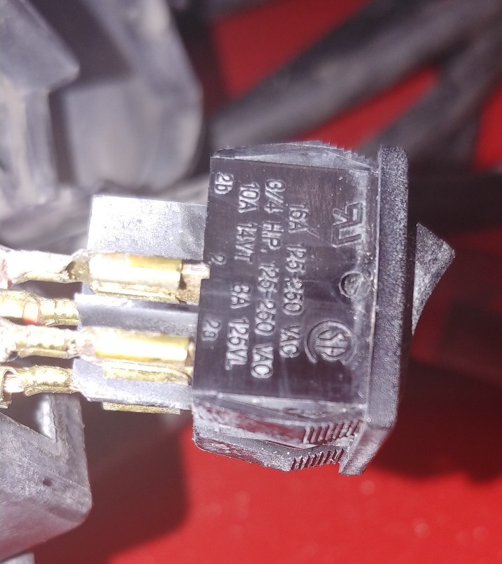 NEW Genuine SHOP VAC SHOPVAC Vacuum Wet & Dry ON / OFF switch RED rocker switchs