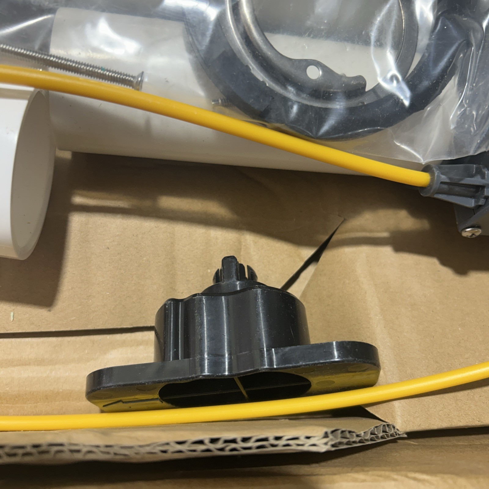 Kohler 37383-NA PureFlo PVC Rough-In Cable Bath Drain, 30" Cable with Tubing