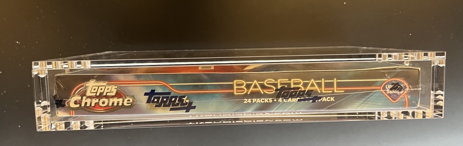 Acrylic Display Case Magnetic FITS 2024 Topps Chrome Update Baseball Hobby Box