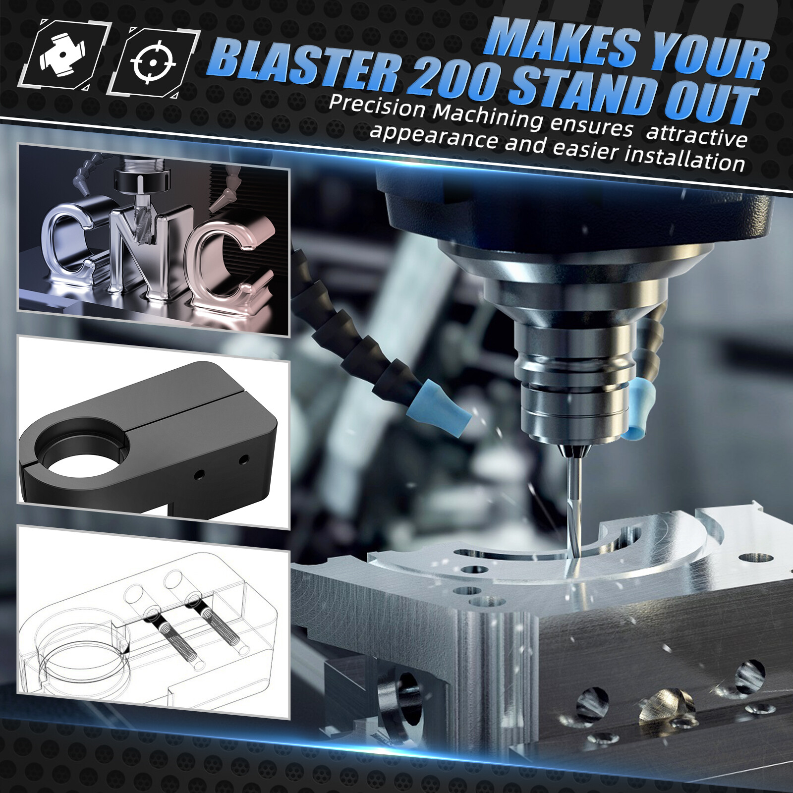 Front Chain Guide Slider PA66 Nylon For Yamaha Blaster 200 YFS200 SE 1988-2006