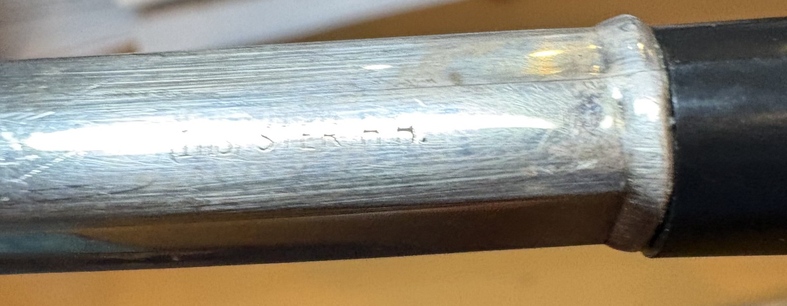 Vtg Intern’l Sterling Silver-Handled Rhapsody Black Plastic Salad Serving Set