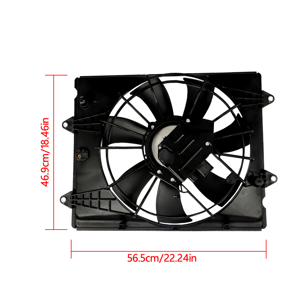 Radiator Cooling Fan Assembly For 2016 2017 2018-2021 Honda Civic LX-P 2.0L