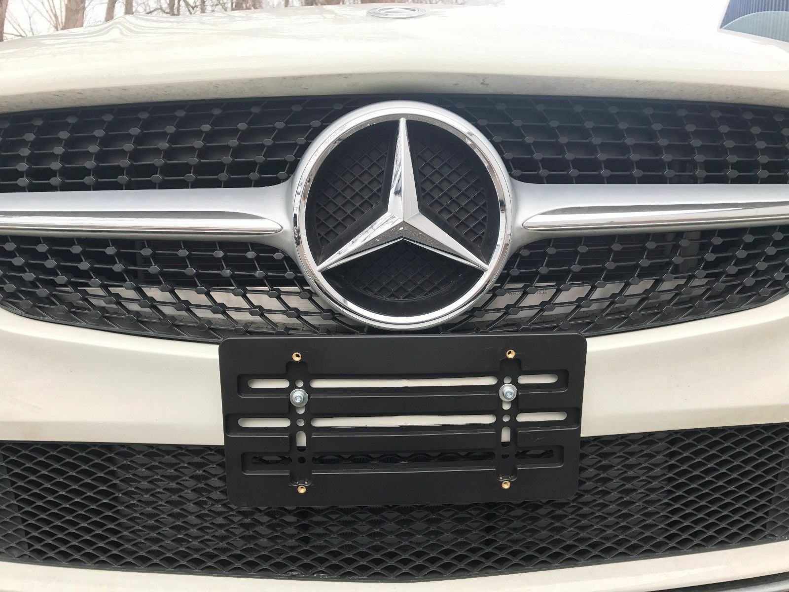 Universal License Plate Tag Holder Mounting Relocator Adapter Bumper Kit Bracket