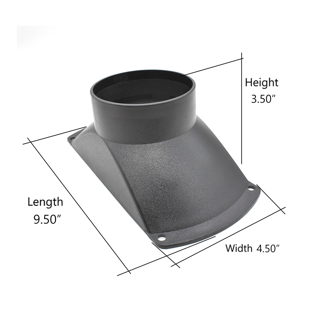 Big Horn 11401 Dust Hood For Use with 4-Inch Hose